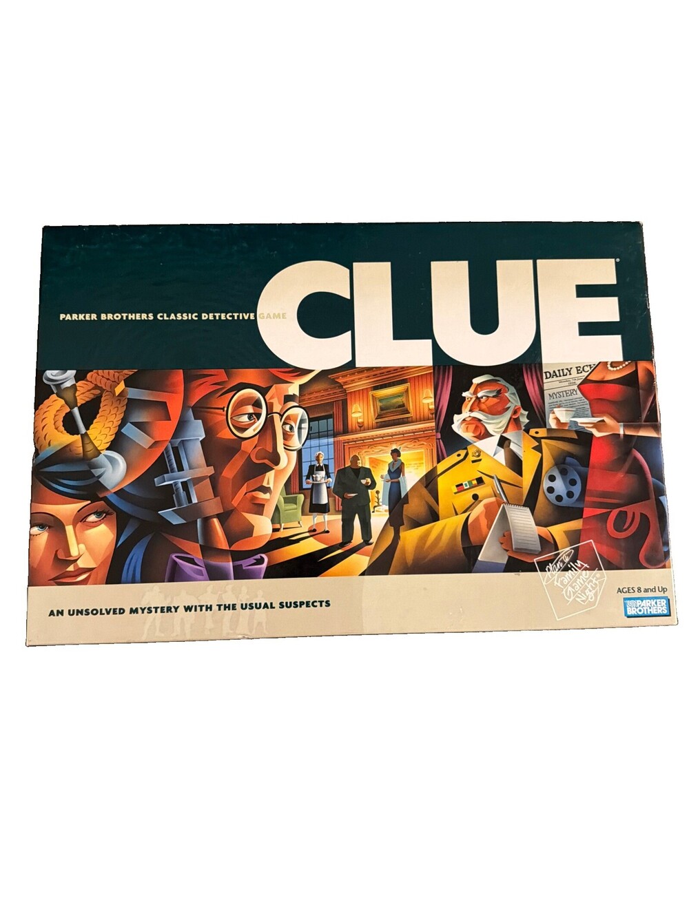 Clue - Parker Brothers - Classic Detective Board Game - Complete - Vintage 2002